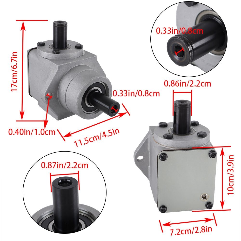 Right Angle CCW Front Mount Mower Grasshopper 390024 Deck Gearbox