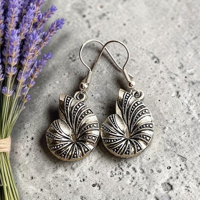 Muschel Muschel Ohrringe Handarbeit Spirale Boho Ozean Schmuck Strand Geschenk Sea Life  