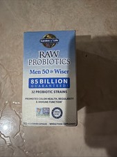Garden of Life RAW Probiotics Men 50 Wiser 90 Veggie Caps Gluten-Free, No
