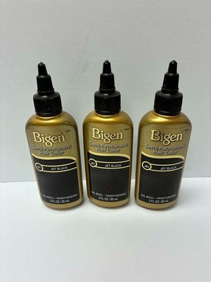 BL Bigen Semi-Permanent Haircolor #Jb1 Jet Black 3oz X 3 Packs