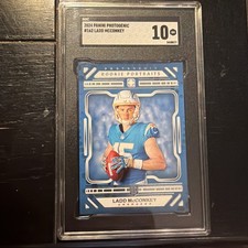 Ladd McConkey 2024 Panini Photogenic Rookie Portraits SGC Gem Mint 10