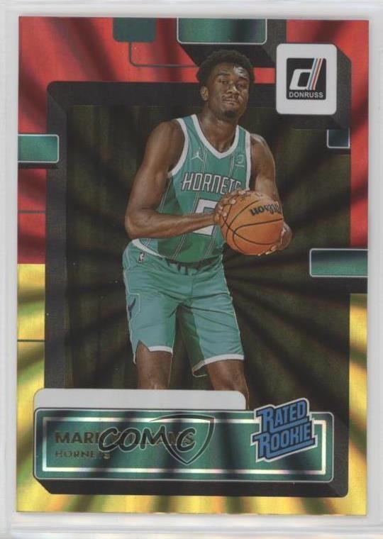 2022 Panini Donruss Rated Holo Red & Gold Laser Mark Williams #215 Rookie RC 4g0