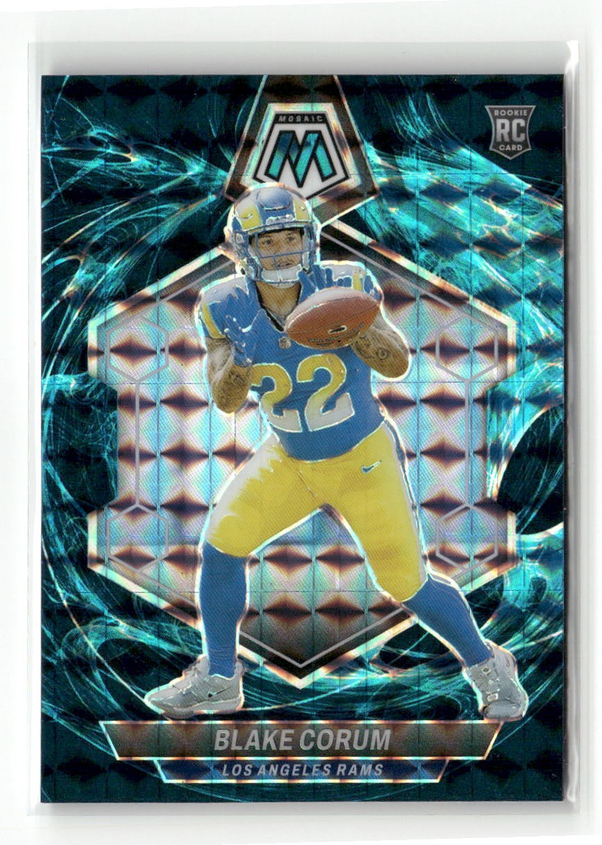 2024 Panini Mosaic #368 Blake Corum Rookie Genesis Prizm SSP Rams RC