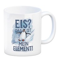 Niedlicher Pinguin Eis Ist Mein Element Kaffeebecher