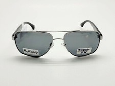 1 Unit New HD Vision Sun Gunmetal/Black Sunglasses 60-17-140 542