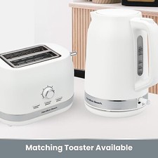 Hamilton Beach Ella Cordless Jug Kettle and 2-Slice Toaster Matte White