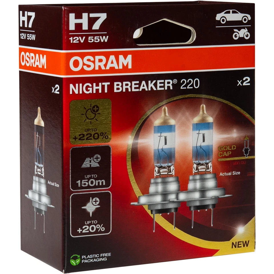 OSRAM H7 NIGHT BREAKER 220 Halogen DUOBOX bis zu +220% Model 2024/25 - Bild 3 von 3