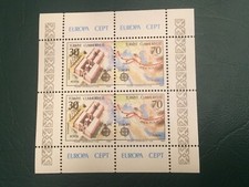 ICOLLECTZONE Turkey 1982 Europa Cept Souvenir Sheet Scott 2223a XF NH