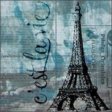 Eiffel Tower Tile Backsplash Roberto Paris Ceramic Mural Kitchen Shower LRA002