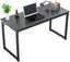 foxemart computer desk 47 modern sturdy office desk for pc, laptop, notebook...