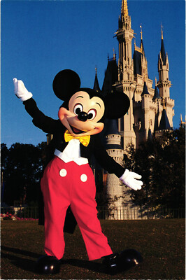Walt Disney World Mickey Mouse Cindarella Castle Postcard Unposted