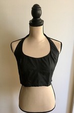 New Without Tags: Black Halter 100 Silk Choli/ Saree Blouse / Crop Top, Size 34
