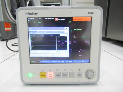MINDRAY iPM-8 KOMPAKTER TRAGBARER PATIENTEN-EKG/EKG NIBP MASIMO SPO2 TEMP-MONITOR UK