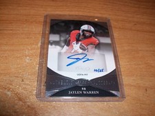 (2) 2022 Sage Black Silver NFL Football Jaylen Warren Rookie Auto Cards 10/25