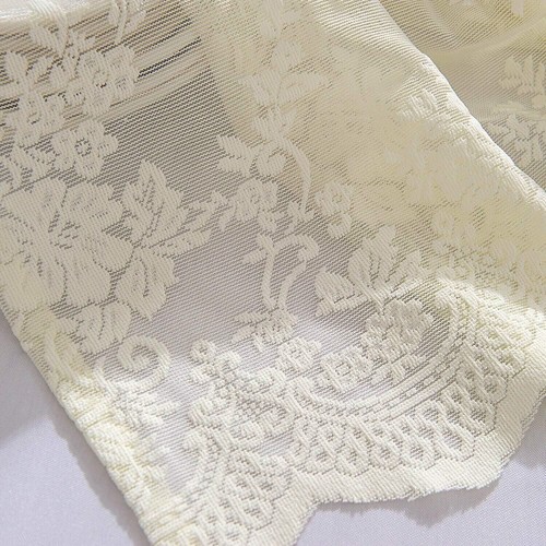 Vintage Embroidered Sheer Lace Window Curtain Kitchen Valance Cafe Tiers Bedroom - Picture 22 of 67