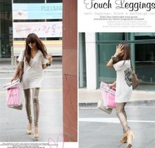 Ladies High Waist Black Leather Leggings Wet Look Shiny Stretchy Tight Pant FA