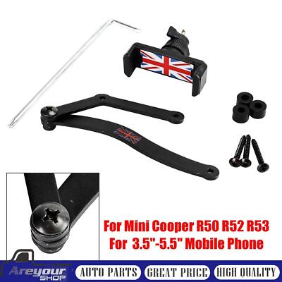 360°Rotation Car Mobile Phone Holder Mount for Mini Cooper R50 R52 R53 Red