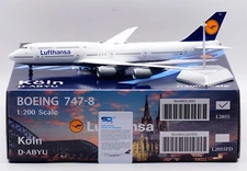 1:200 SQ Wings Lufthansa Airlines Boeing 747-8 D-ABYU Diecast Aircraft Model JET