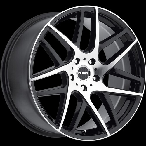 Smile Model R702 20X10 5-112 +35 RSR R702 BLACK WITH MACHINED FACE R702-20101235B | eBay