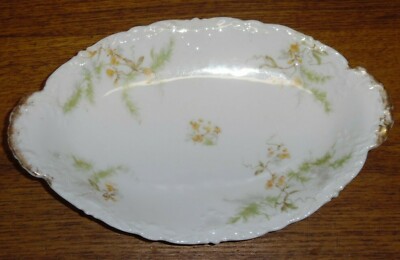 Theodore Haviland Limoges Porcelain Relish Dish Schleiger 1026 Variant Blank 118