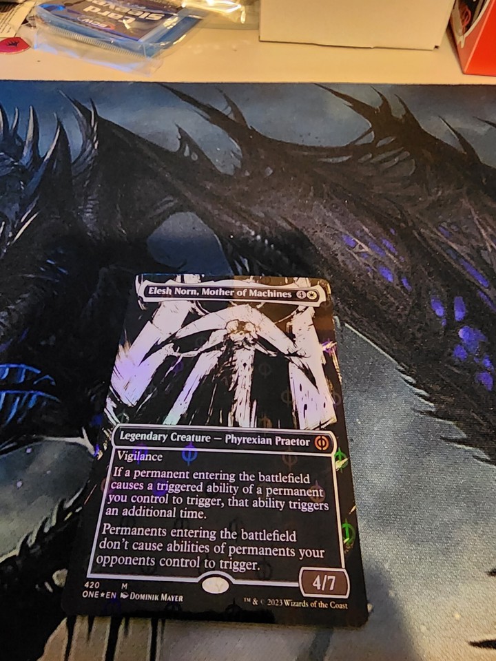 Mtg - Elesh Norn, Mother Of Machines *Borderless Step And Compleat Foil ...