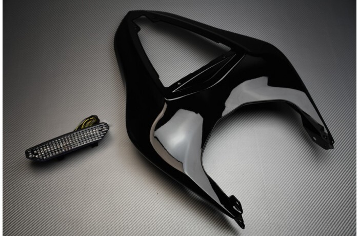 Carénage arrière noir de qualité supérieure et feu translucide pour KAWASAKI ZX-6R