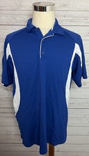 Champion Double Dry Blue Short Sleeve Polo Shirt Men's Size XL