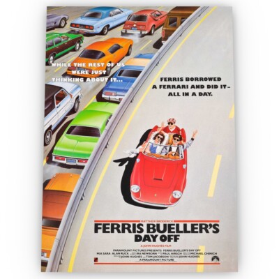 Ferris Buellers Day Off Filmposter Satin hochwertig Archiv A1 A2 A3