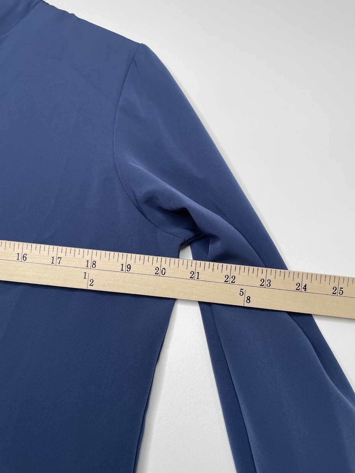 Vintage Pendleton Dark Blue Button Up Blouse High… - image 10