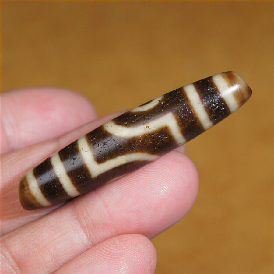 Brown High Oily Old Agate Tibetan DZI Beads 2 Eye Totem Brown High Oily Old Agate Tibetan DZI Beads 2 Eye Totem