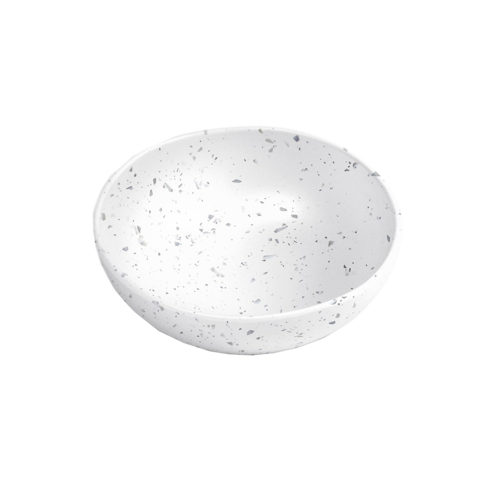 Epicurean White Terrazzo Outdoor/BBQ Melamine/Plastic Bowls - Set of 1
