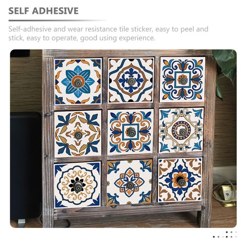 Set of 5 Household Decor Wall Sticker Yellowing Resistant Tile Stickers