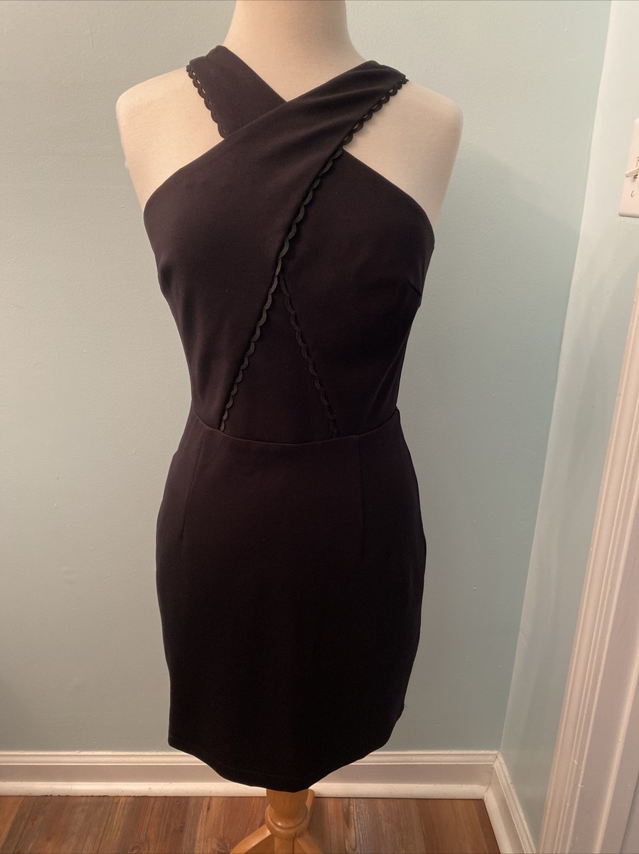 ADELYN RAE Women's Sz S Black Criss Cross Sleeveless Knee Length Dress $102  NWT | eBay