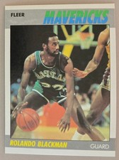 1987-88 Fleer #12 Rolando Blackman Dallas Mavericks Basketball