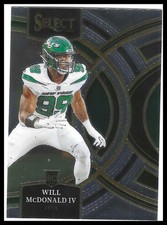 Will McDonald IV 2023 Panini Select #192 New York Jets Premier Rookie