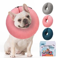 Inflatable Dog Cone Collar Alternative After Surgery,Soft Recovery Cone for D...