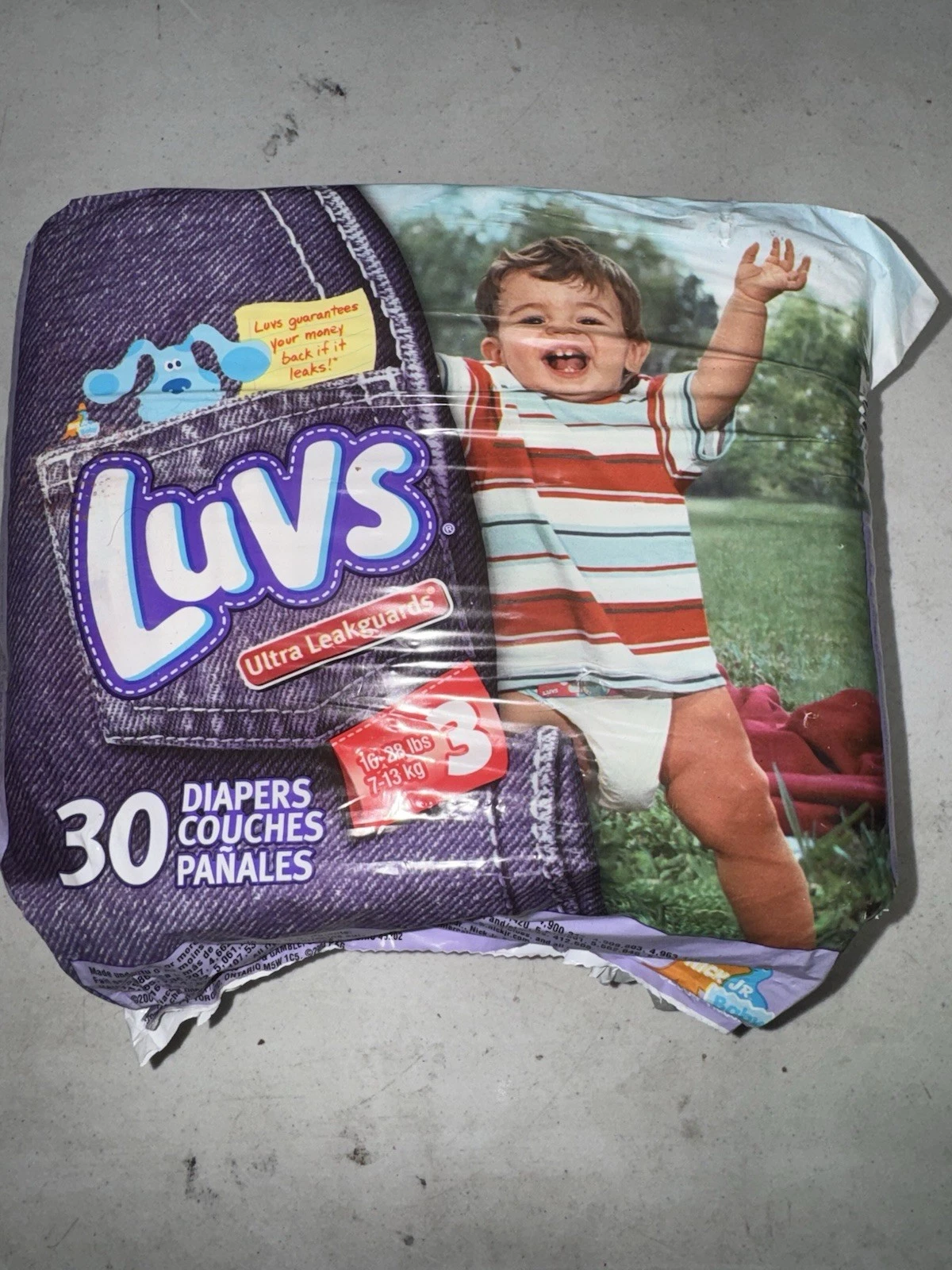 Rare Vintage Luvs Blues Clues 2004 Size 3 Diapers NEW SEALED 30 Diapers
Opens in a new window or tab