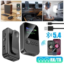 3-in-1 Bluetooth 5.4 Transmitter Receiver Wireless Audio AUX Adapter MP3 Player