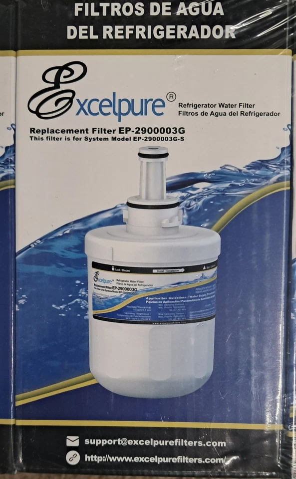 Excelpure Replacement for Samsung DA29-00003G Refrigerator Water Filter 4 Pack - Image 2 of 4