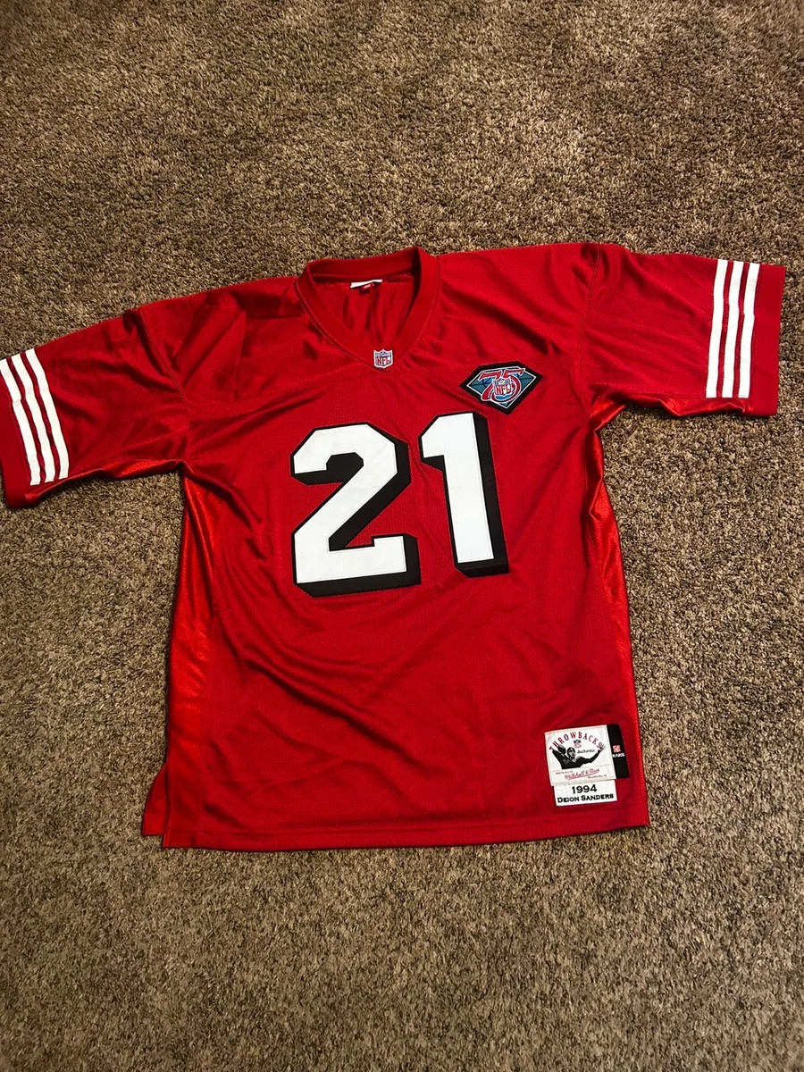 アメフト＊Mitchell&Ness D.SANDERS Jersey Mitchell & Ness Deion Sanders NFL Jerseys for sale | eBay