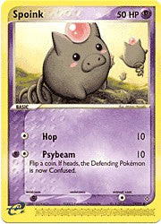 Pokemon EX Dragon  74/97 Spoink Card