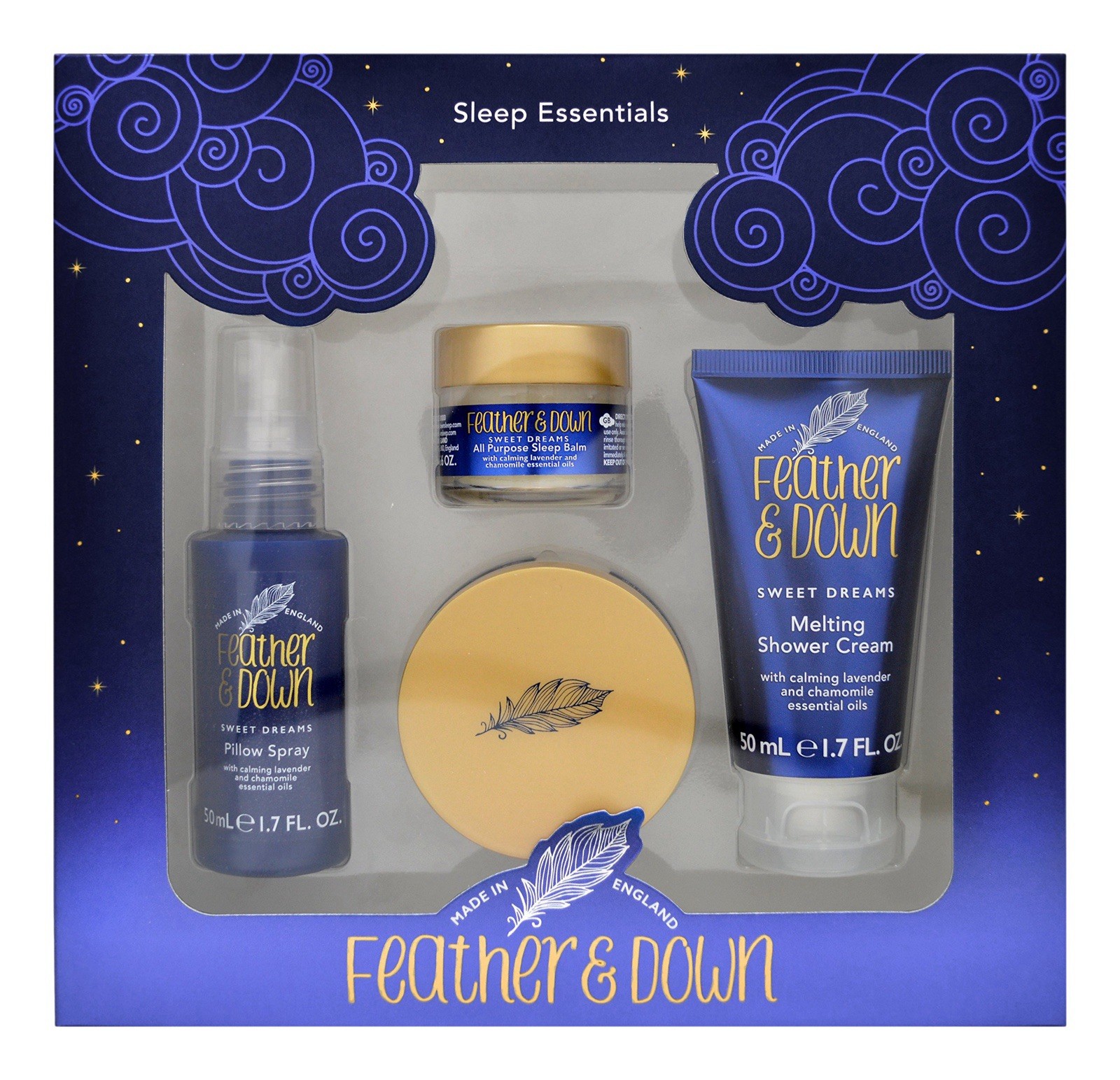 Feather & Down Sweet Dream Sleep Essentials Gift Set (50ml Pillow Spray, 50ml M