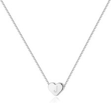 14K Gold Plated Tiny Heart Necklace  Dainty Necklace for Women  Personalized L