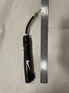 Nike Black Basketball Ball Pump with Needle, Hose, Compact Manual Design
