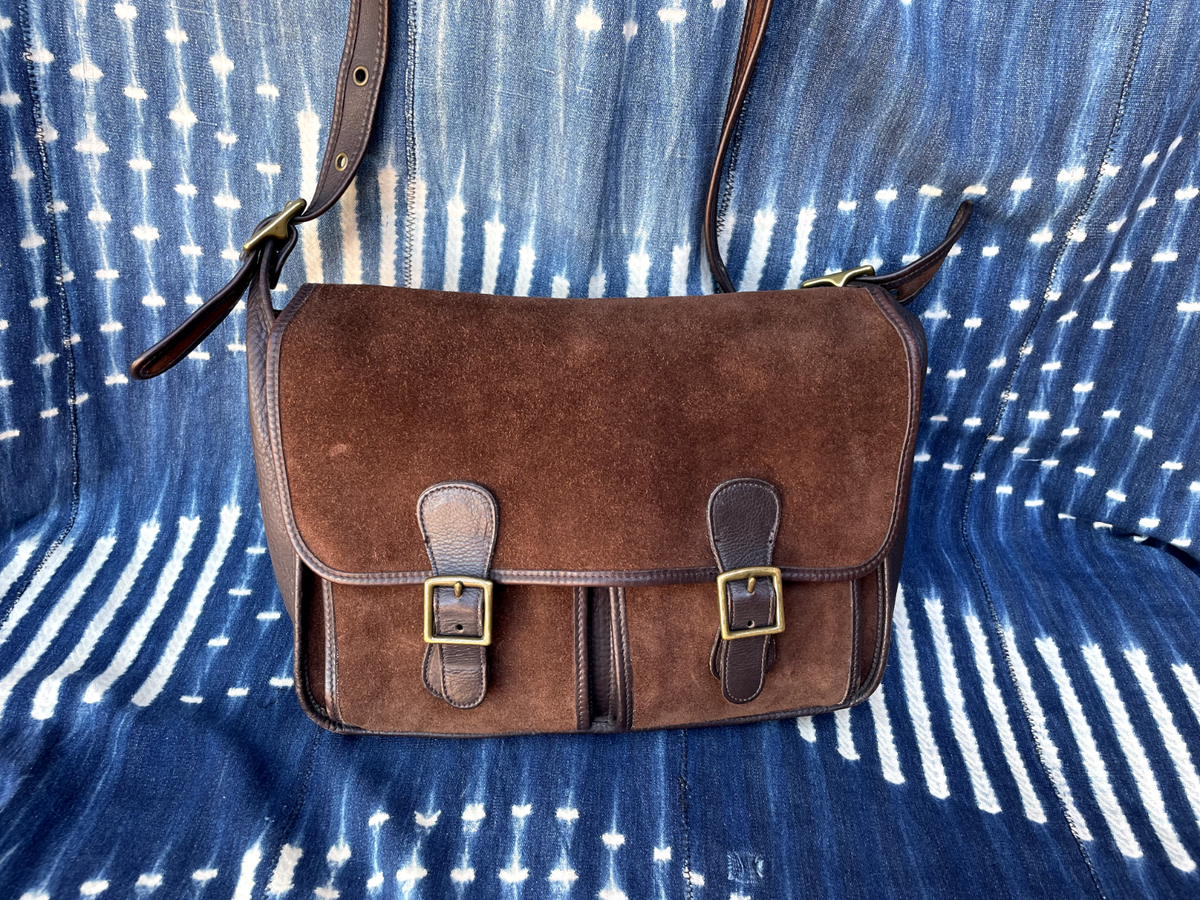 3. COACH RARE Vintage Berkeley Field Bag Messenger Suede - 5284 Brown