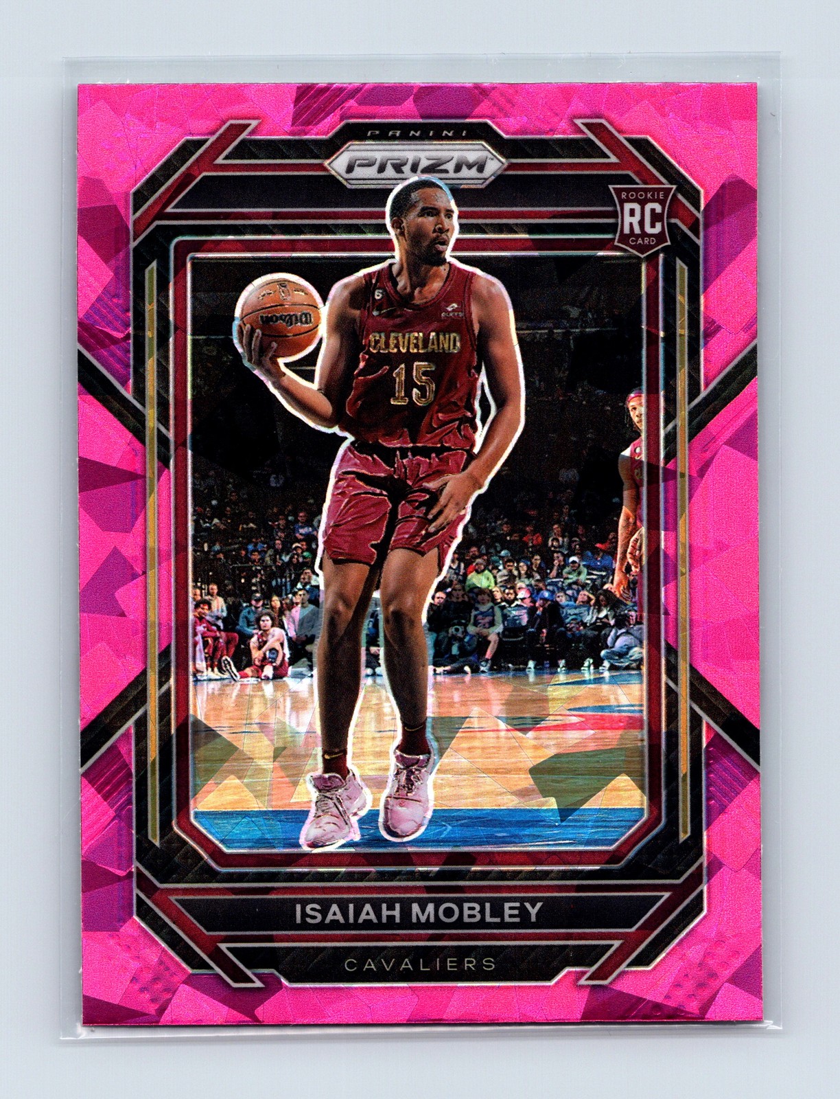 2022-23 Panini Prizm #252 Isaiah Mobley Prizms Pink Ice Rookie