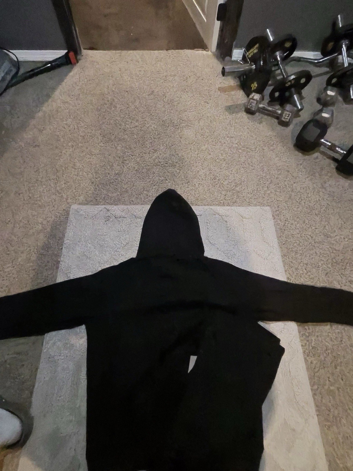 ESSENTIALS Fear of God Black Tracksuit Set Hoodie & Sweatpants Size S thumbnail 7