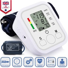 2025 Digital Automatic Blood Pressure Monitor Upper Arm BP Machine Heart Rate