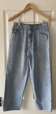 toteme jeans s small 8 hellblau denim toury mom style 26 Taille 24 Bein cropped