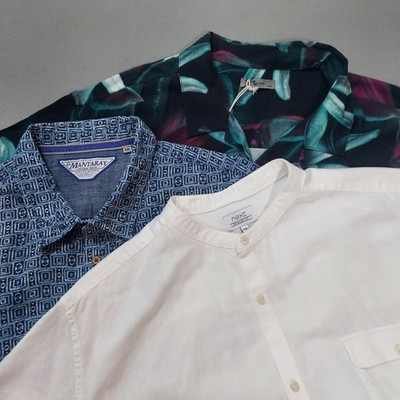 Konvolut 3x Herren Hemden Gr. XXL Mix Marken Tu, Next, Montaray Kurzarm Oberteil